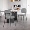 Armen Living Lucy Gray Velvet and Metal Dining Room Chairs, PK2 LCLCSIBLGR - alternate 9
